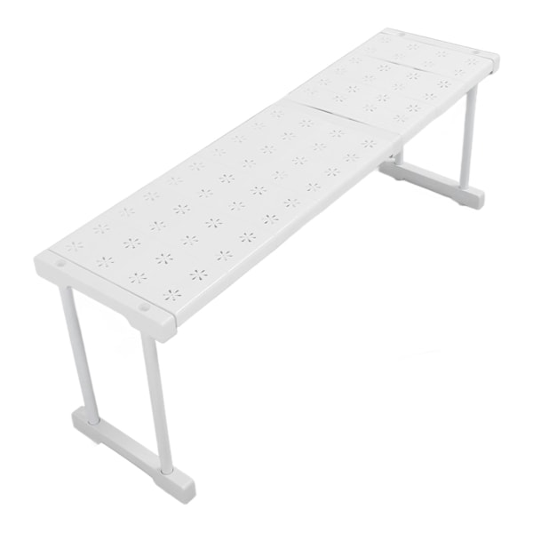 Expanderbar hylla stapelbar 121lb lastbärande avdelare förvaringsställ för garderob skåp skåp längd 67‑88cm / 26.4‑34.6in