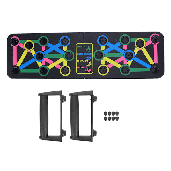 Monitoiminen Push Up Board Stand Fitness Workout Training -kuntosalin harjoitustyökalu miehille ja naisille