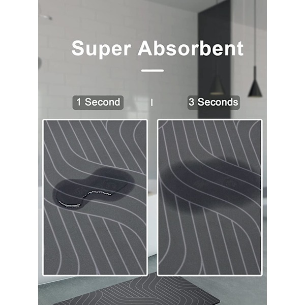 Diatoméjord Vann Absorberende Sklisikker Badematte Tepper