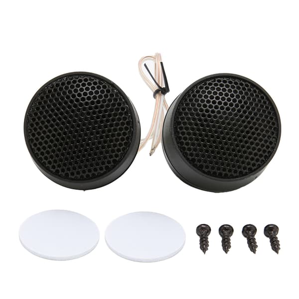 Par Mini Dome Diskant 10W 4Ω Rund Högtalarfäste Svart Universal Bil Audio System