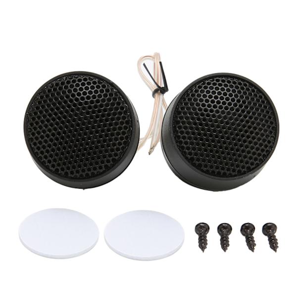 Par Mini Dome Diskanthøjttaler 10W 4Ω Rund Højttaler Tilbehør Sort Universal Bil Audio System