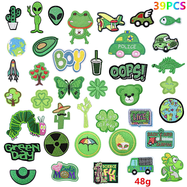 Cartoon Cloth Stickers Set for Kids' Clothing - Flower Embroidered Patches for Jackets, Jeans, and Waist Repair