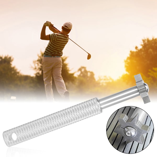 Humanisoidut Golf-teroitinmailan uritusteroitintyökalujen tarvikkeet ja hännän ripustusköyden reikä hopea
