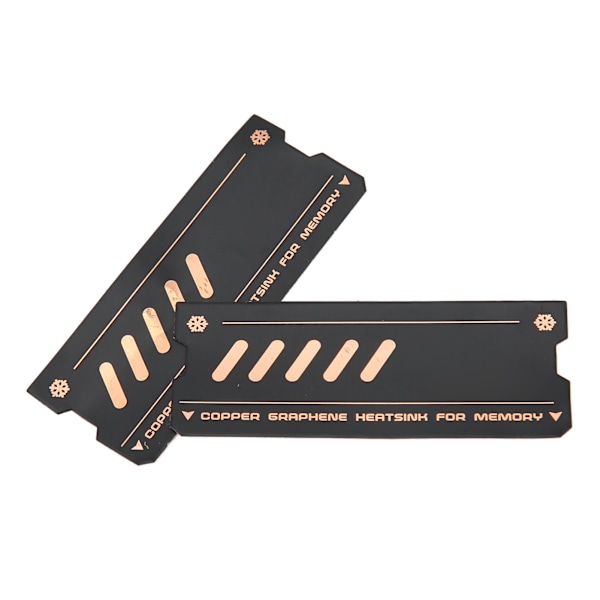 Hukommelseskøling køleplade grafen Hurtig ledning Stabil Holdbar kobber køleplade til DDR4 DDR5 Laptop Hukommelse 2 stk.