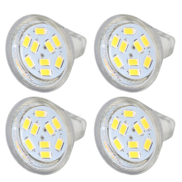 4 kpl MR11 LED-polttimo 3W 300lm polttimo 9 helmällä kaksinastainen pohja kohdevalaisimiin maisemalamppu Lämmin valkoinen valo