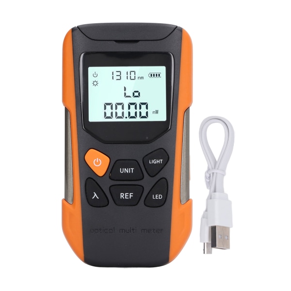 Optical Power Meter High Accuracy Fiber Optic Attenuation Tester Handheld Fiber Test Tool for FC SC ST Interface