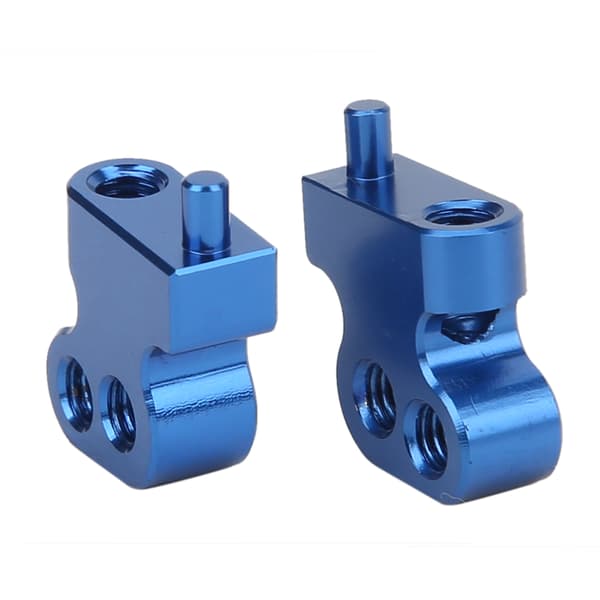 Justerbar aluminiumslegering frontdæmper stødbeslag passer til RC 1/10 Tamiya CC01 Blå