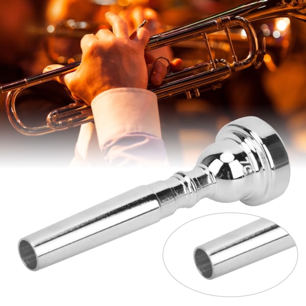Trumpetti-suukappale, hopea, työtä säästävä aloittelija-soitintarvikkeet 7C (hopea)
