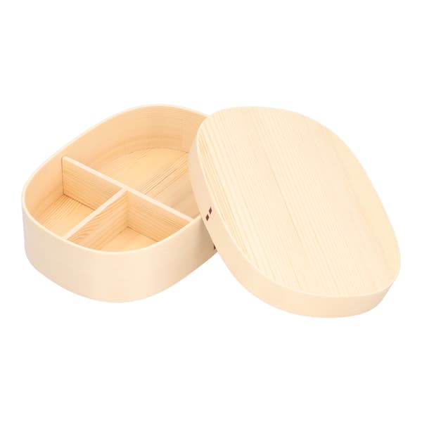 1200ml Matlåda i Trä Bento Lunchbox Matbehållare för Barn för Kontor Camping Picknick Resor