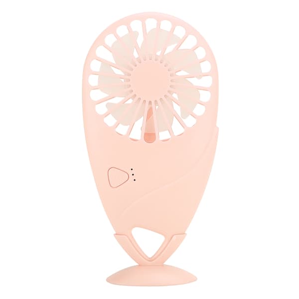 USB Mini Vifte Ultratynn Oppladbar Bærbar Vifte Mangoform for Hjem / Utendørs (Rosa)