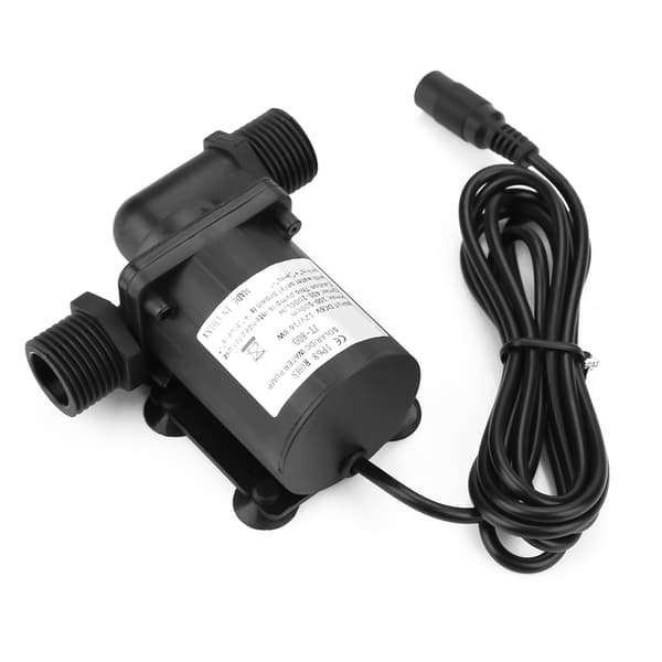 Mini DC Borstlös Vattenpump för Liten Fiskdamm 12V -40℃ ~100℃