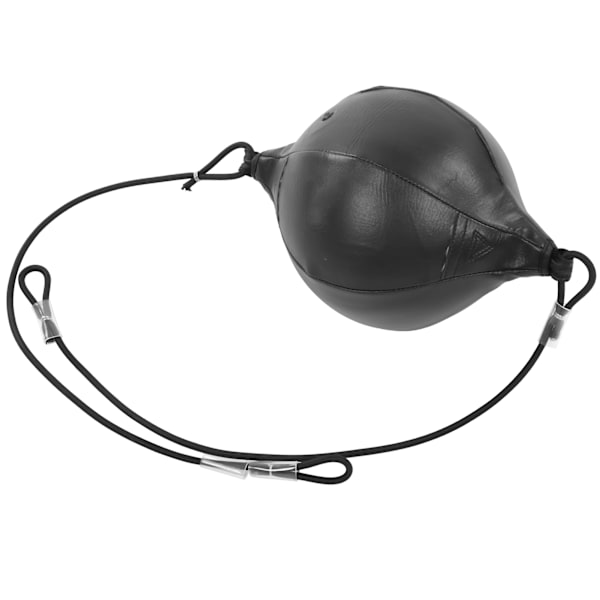 Oppustelig boksebold i PU-læder til Muay Thai Swivel Punch Bag til bokseøvelserSort