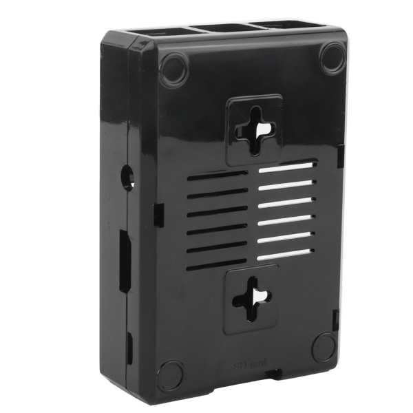 Kuori suojaava himmeä laatikkokotelo ABS Raspberry Pi 3B 3B+ D-tyyli ruuveilla (musta)