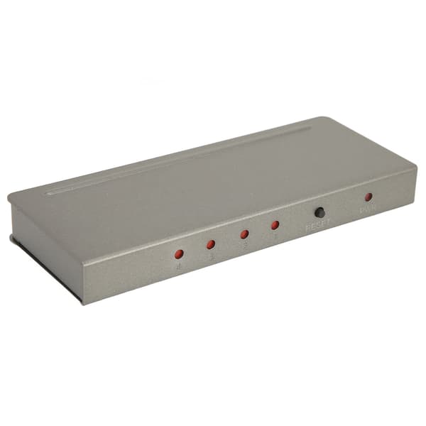 HD Multimedia Interface Splitter 4K 1 in 4 ut Stöd 3D 1080P Video Distributor Duplicator 100‑240V UK-kontakt