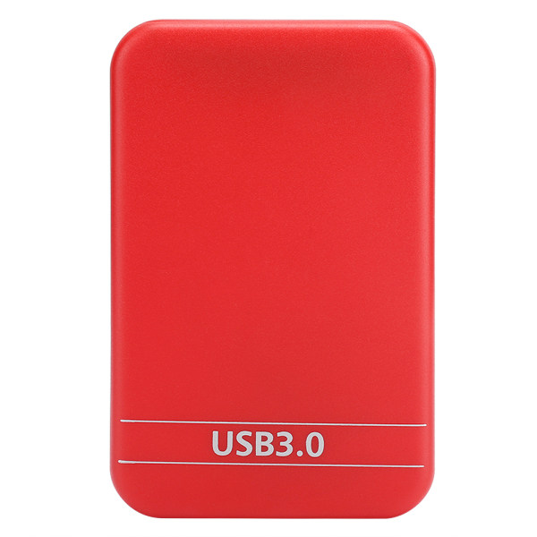2,5-tums case Portabelt ultratunt SSD-hölje med USB 3.0-gränssnitt för bärbar dator (röd)