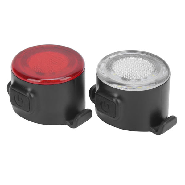Polkupyörän LED-takavalo Etuvalosetti USB-ladattava Pyörä Yöajo Mini Varoitusvalo