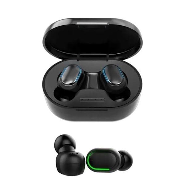 Langattomat Bluetooth-kuulokkeet 360 asteen surround-äänellä Ergonomiset Bluetooth-urheilukuulokkeet Musta