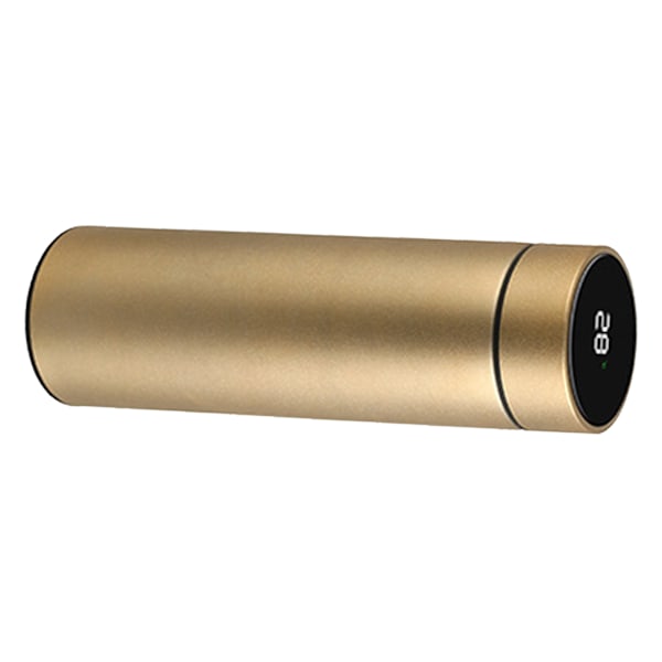 500 ml smart isoleret vandflaske 304 rustfrit stål liner guld temperatur display flaske til daglig