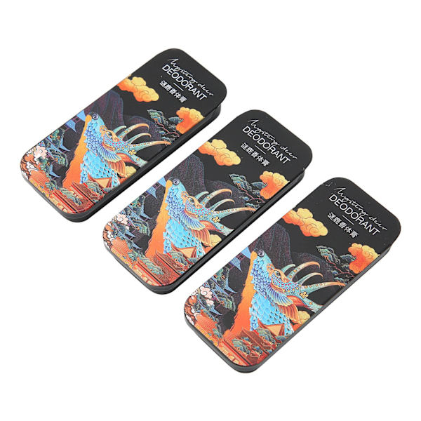 3 stk Solid Parfume Bærbar Langvarig Duft Blomster Svag Duft Solid Parfume Fødselsdagsgave