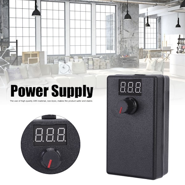 3-12V 2A Vandpumpe Bore Motor Display Skærm Justerbar Strømforsyning med 24W Hastighedsregulerende AdapterEU Stik