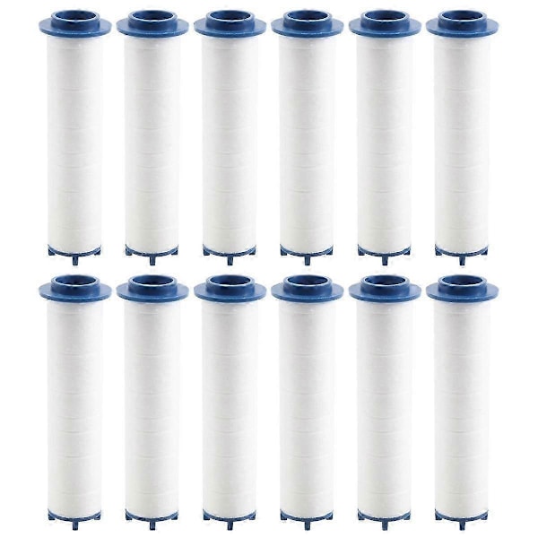 12 st Turbo Fläkt Duschhuvud Filter - Används kompatibelt med Propellerdriven Handhållen Duschhuvud Högt Tryck - Duschhuvud