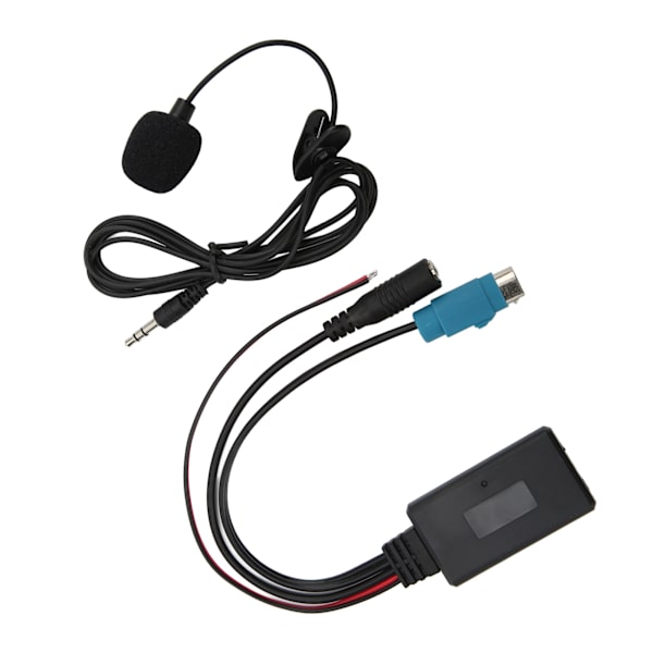 Bilstereo Bluetooth 5.0 Indgangskabel Lydmusikadapter med Mikrofon Udskiftning til Alpine KCE‑236B til Android Smartphone Opkald
