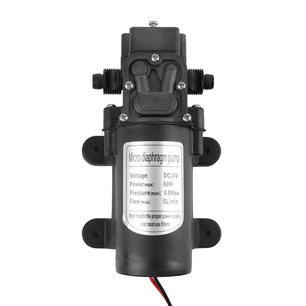 DC24V 60W 5l Min Miniatyr Högtrycks Elektrisk Membran Självsugande Vattenpump