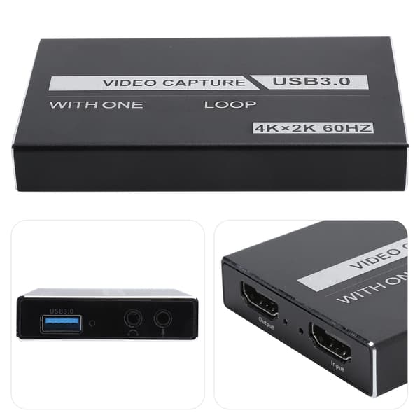 Capture Card Förvärv för HDMI 4Kx2K 1080P Grabber Dongle Högupplöst Förvärv