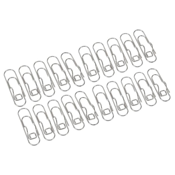20 STK. Metal Penneclips Galvaniseret Rustfri Multifunktionel Penneholder Clips Papirclips Skrivebordsværktøj til Notesbøger