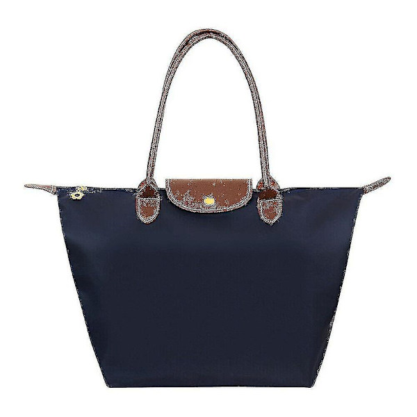 Stor Nylon Le Pliage Tote Bag for Kvinner Medium Navy Blue