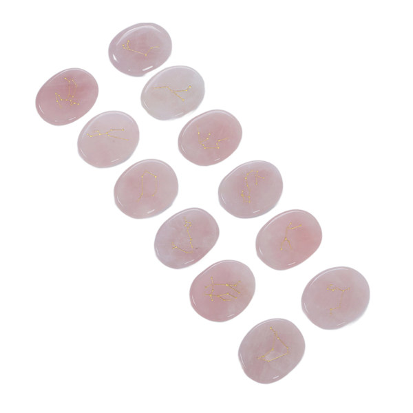 12 stk krystallhelbredende steiner utsøkt glans polert reiki balanserende helbredende krystaller for meditasjonsromdekorasjon rosenkvarts