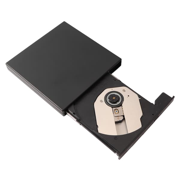 Ekstern CD RW-drev USB 2.0 Lav støj Høj hastighed Plug and Play Let Kompakt DVD-brænder til bærbar computer Desktop