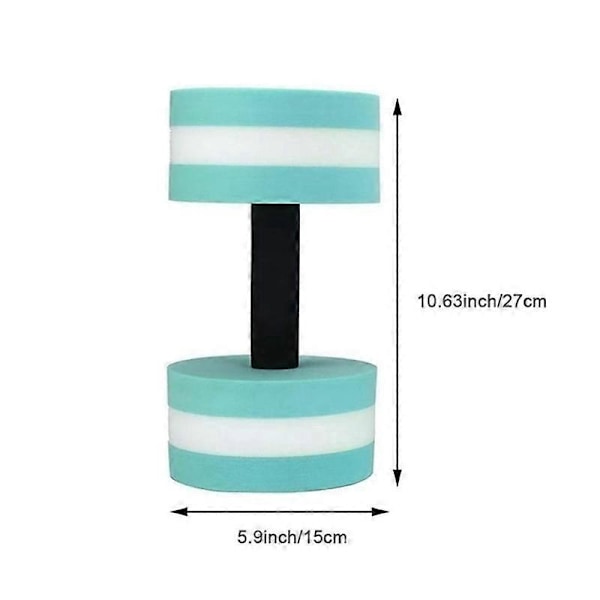 2-pack Aerobics Skum Hantlar, Simning Resistans Vatten Hantel