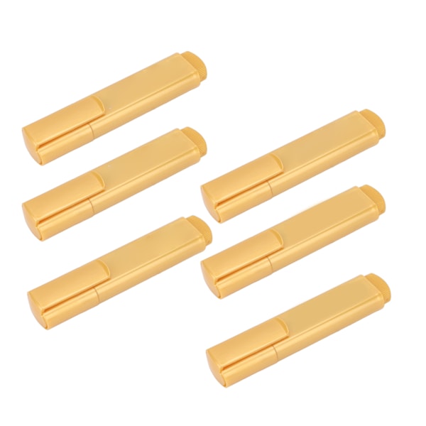 6 st Markeringspennor Miljövänlig Blank Delikat Guld Färg Metallic Glitter Markeringspenna