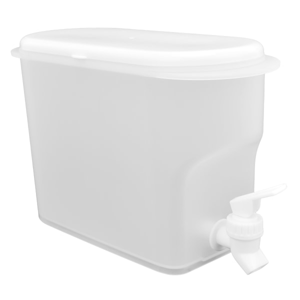 3,5L vattenbehållare Vit hushållshållbar, återanvändbar vattenkylskanna med stor kapacitet med kran