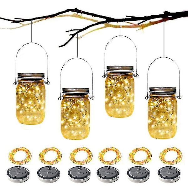 Solar Powered Fairy String Lights for Garden Party Decor - 12pcs 1pcs