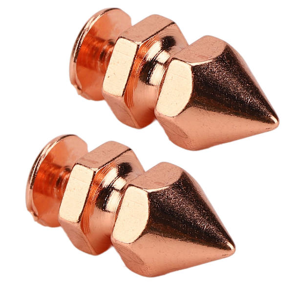 100 set spikade koner spik nitar roséguld hög hårdhet skruv bak nitar spikar kit för DIY kläder väskor skor 8x14mm