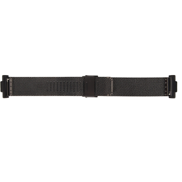 Justerbart armbånd i rustfritt stål med metallspenne for Huawei Watch Fit 2, svart