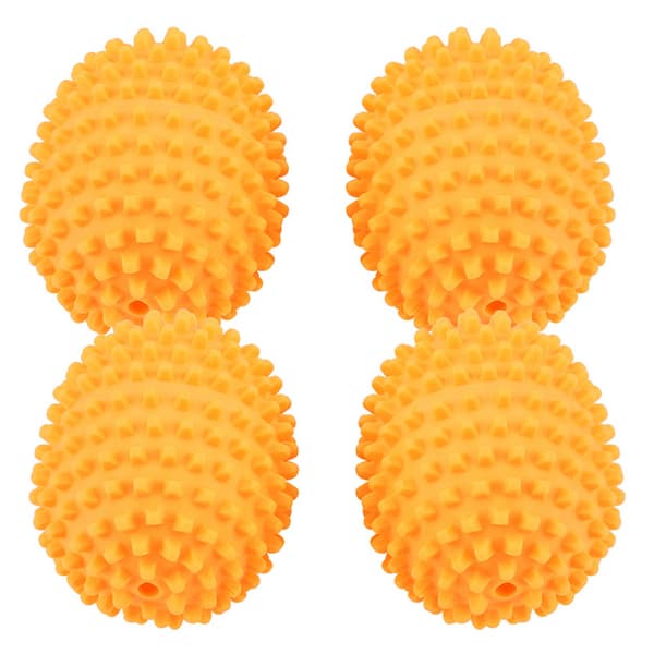 4 st/set orange återanvändbara torkbollar för hemmakläder