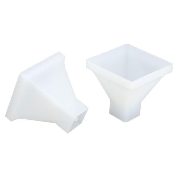 2 st pyramidformar DIY kristall epoxiform stor pyramid silikon handgjord epoxihartsform heminredning