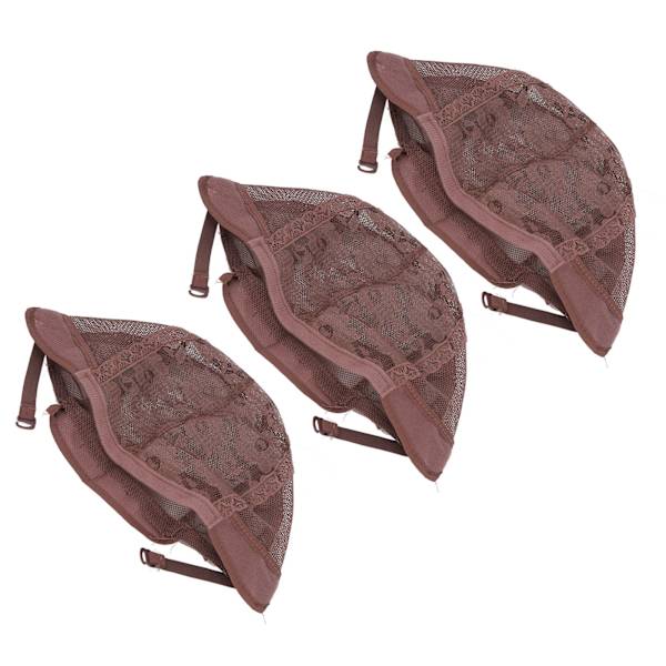 3st töjbar strumpa peruk cap Mesh nylon näthatt för Cosplay Makeup Kostymer