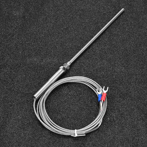 M8 Gänga Typ K Termoelement 150mm Sond Temperatursensor Kabel 0-400℃ (2 m)