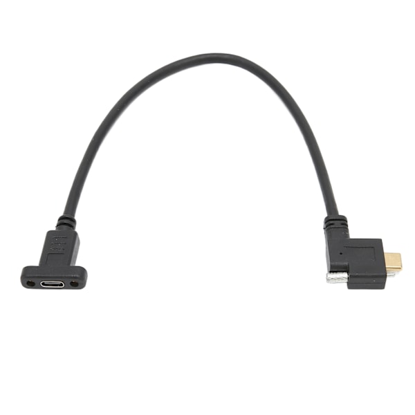 Type C til Type C-kabel 10 Gbps 5A 4k gullbelagt standard 16+1 kjerner 0,3 meter hann til hann USB3.1-kabel