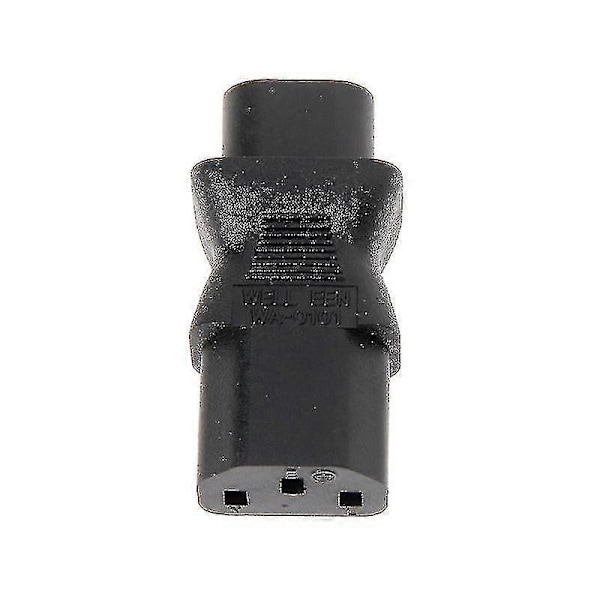 IEC 320 C13 til C8 Strømstik Konverter Adapter - 3-benet Hun til 2-benet Han