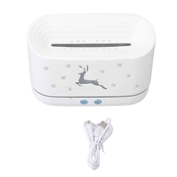 Flammemønster Luft Aroma Diffuser Luftfugter Stor Kapacitet Tank Stille Automatisk Luftfugter Boligindretning 5V 2A