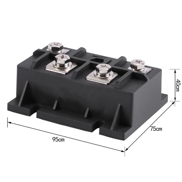 1 stk 200A 1600V Høyeffekts enfaset diodelikeretterbromodul 4 terminaler