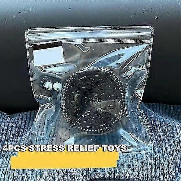 2st Chokladkaka Squeeze Leksak Långsam Återhämtning TPR Stress Relief Portabel B