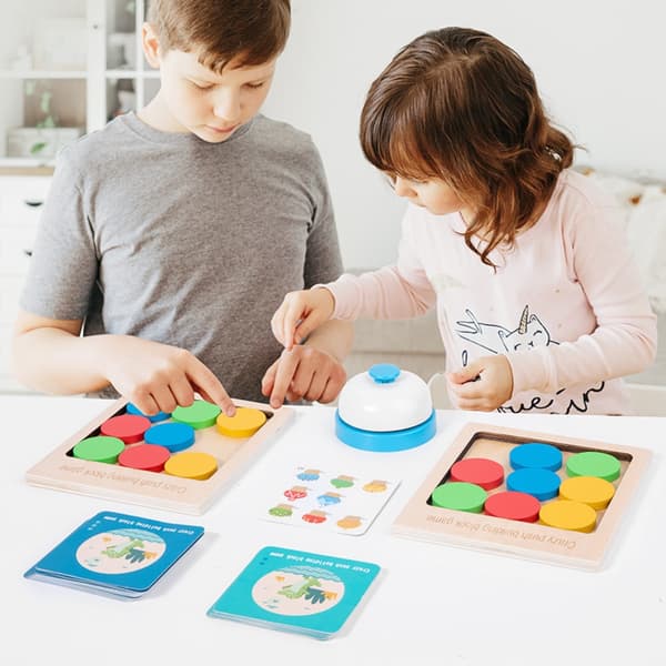 Roliga brädspel som tränar tankeförmågan, pedagogisk leksak för barn, pusselspel i trä, leksaker, presenter