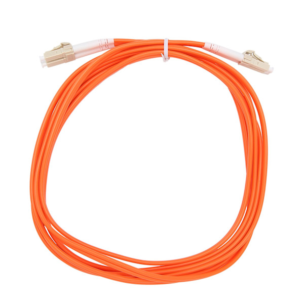 Optisk kabel Multi-Mode Dual-Core LC/UPC optisk fiber för dataöverföring.