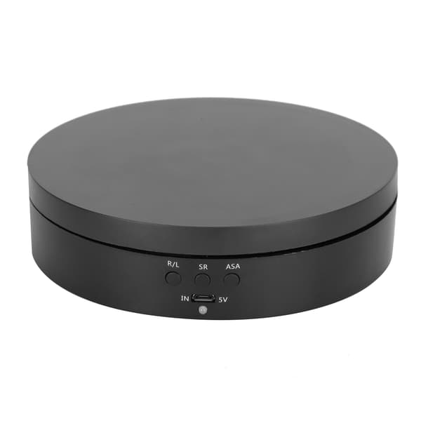 2-4 KG Bæreevne 3 Gear Tovejs Roterende Drejeskive Display Stand til Smykker Telefon Sort
